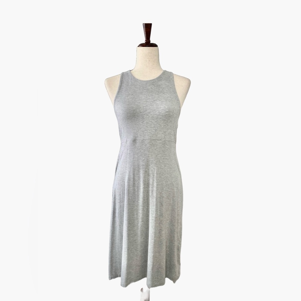 Athleta Santorini Thera Dress Gray Tank Casual Sleeveless Size Small